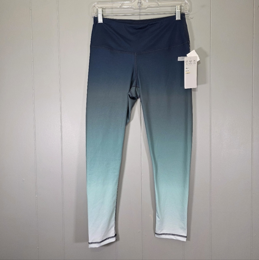 Z By Zella High Waist Blue Wander Soft Ombre Print Legging Size S